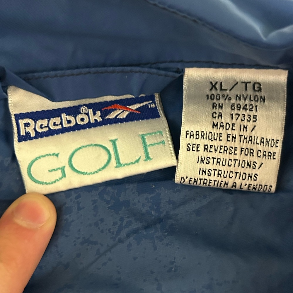 Blue Gold Reebok Windbreaker - Picture 3 of 3